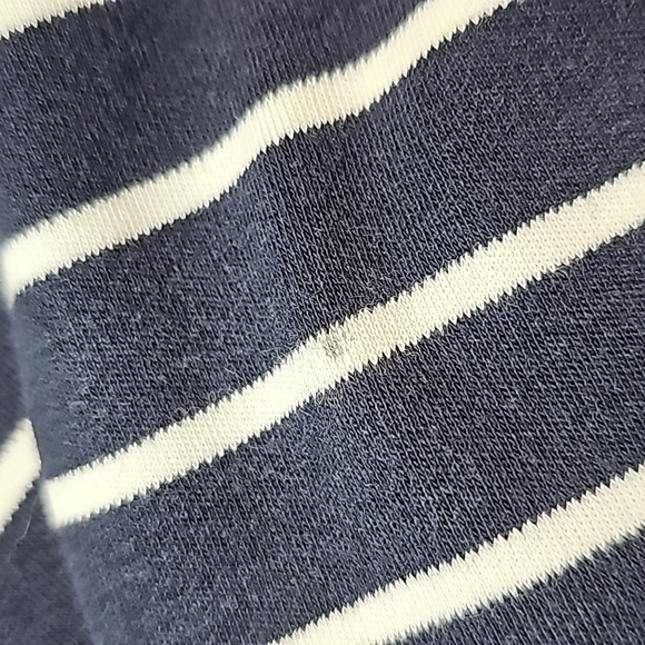 NEW NAUTICA BLUE AND WHITE STRIPED 3/4 CUFF SLEEVE PULLOVER TEE - Picture 8 of 12